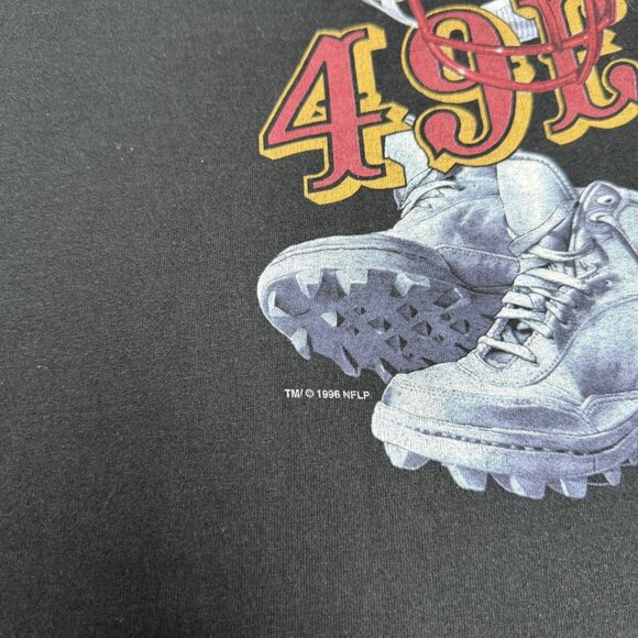 Vintage 90s San Francisco 49ers Pro Player T Shirt Mens Large 21x30.5 NFL USA - Picture 7 of 14